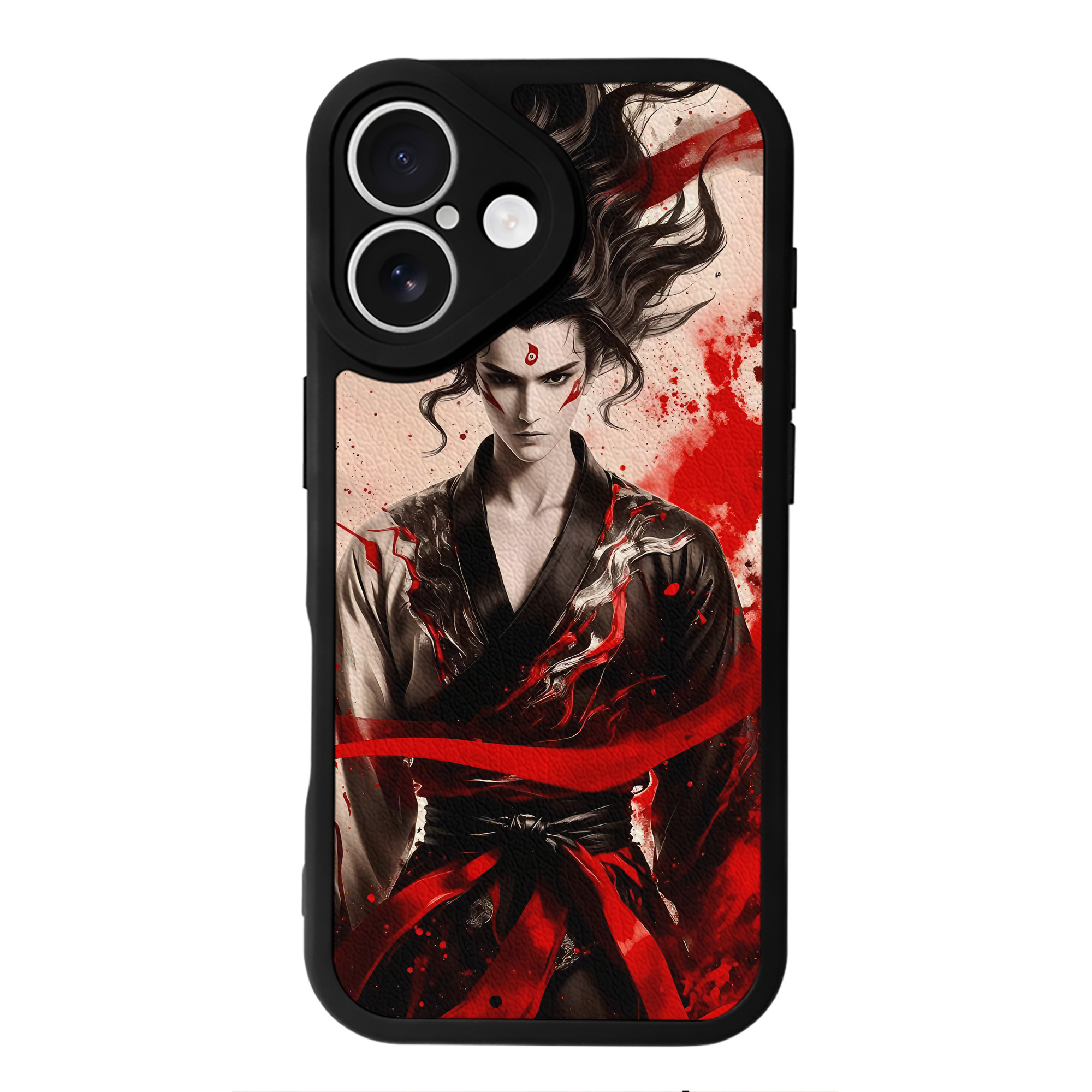 （画像用） Ne Zha 2 ナタ 魔童の大暴れ 【iPhone 16シリーズ対応】シリコンスマホケース（レザー調） 材質：シリコン